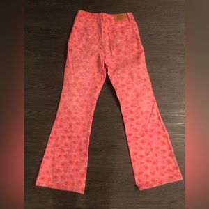 Size 27 High rise flared BDG jeans in floral.